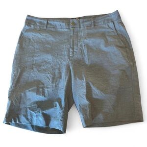 Faherty All Day Shorts Mens 34 Blue Chino Casual Button Performance 9” Inseam